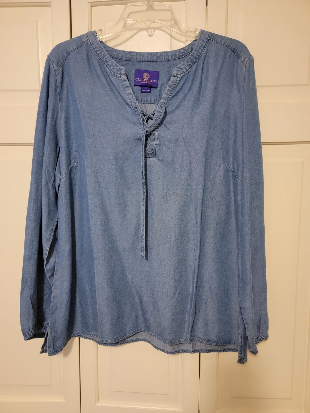 Curations Caravan Blue Tunic Size Large